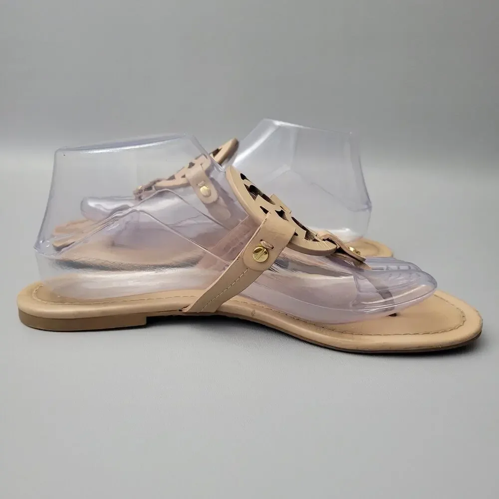 TORY BURCH Miller Light Make Up Patent Leather Sandals Size 9